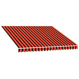 Awning Top Sunshade Canvas Orange and Brown 3x2.5 m 145722