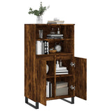 Highboard Smoked Oak 60x36x110 cm Engineered Wood 831497