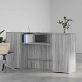 Reception Desk Grey Sonoma 200x50x103,5 cm Engineered Wood 3324219