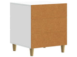 Bedside Cabinet White 43 x 41 x 66.5 cm Engineered Wood 894555