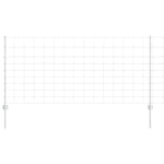 Fence with Posts Silver 1 x 25 m Steel 3337120