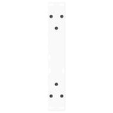 ZNTS Dining Table Legs V-Shape 2 pcs White 38x cm Steel 4012545