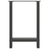 ZNTS Coffee Table Legs Anthracite 2 pcs 60x cm Steel 4013306