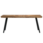 ZNTS Dining Table Reclaimed Teak and Steel 180x90x76 cm 245415