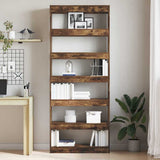 Book Cabinet Smoked Oak 80 x 30 x 198 cm Engineered Wood 3333920
