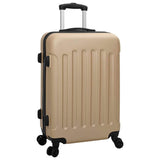 Suitcase with Lock 3 pcs Champagne 50 x 31 x 78 cm ABS Plastic 42006257