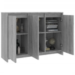 ZNTS Sideboard Grey Sonoma 102x33x75 cm Engineered Wood 813015