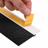 Self-adhesive Door Brush Seals 12 pcs White 100 cm 42019519