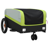 Bike Trailer Black and Green 30 kg Iron 94060