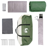 Family Tent with Roof Green 320 x 210 x 180 cm Polyester 42028489
