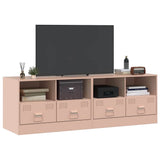 TV Cabinets 2 pcs Pink 67x39x44 cm Steel 841742