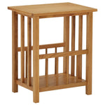 ZNTS Magazine Table 45x35x55 cm Solid Oak Wood 289183