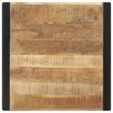 321596 Dining Table 70x70x75 cm Solid Rough Mango Wood