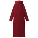 Blanket Hoodie Bordeaux Red M Fleece and Flannel 42017211