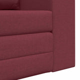 Sofa Bed Wine red 148 x 71 x 83 cm Fabric 4106676