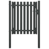 Garden Fence Gate Steel 100x100 cm Anthracite 146328
