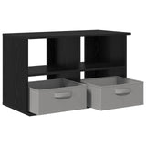 TV stand with Drawer Black Oak 79 x 40 x 48 cm 8000461