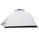 ZNTS Camping Tent Dome 4-Person White Blackout Fabric Waterproof 94338