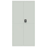 ZNTS File Cabinet Light Grey 90x40x220 cm Steel 3188320