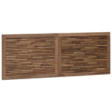 Bed Headboard Natural Solid Teak Wood 42024573