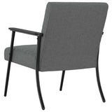 Armchair Dark Grey 59 x 75 x 78 cm Fabric 42017671