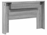 Storage Headboard with LED Grey Sonoma Engineered Wood 3418661