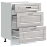 Kitchen Base Cabinet Porto Grey Sonoma Engineered Wood 854265