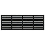 Wall Headboard Black 166x3x63 cm Solid Wood Pine 824752
