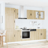 8 Piece Kitchen Cabinet Set Porto Sonoma Oak Engineered Wood 3314814