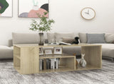 Coffee Table Sonoma Oak 100x50x40 cm Engineered Wood 806924