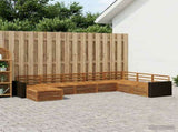 Outdoor Sofa Set 8 pcs Natural 3383722