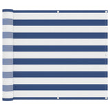 Balcony Screen Blue and White 100 x 1000 cm Oxford Fabric 42030646