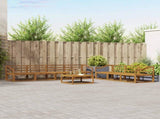 Outdoor Sofa Set 8 pcs Natural Solid Acacia Wood 3367312