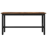 Dining Bench Smoked Oak 100 x 32.5 x 48.5 cm 873754