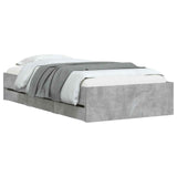 Bed Frame with Storage Grey Sonoma 80 x 200 cm Engineered Wood 3429609