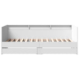 Daybed White Engineered wood Single Daybed Rectangular 3280853