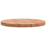 Table Top 60x4 cm Round Solid Wood Beech 355944