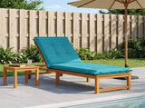 Sunlounger Cushion GEMERT 100% Polyester Turquoise 947396