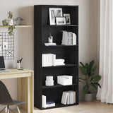 Book Cabinet Black Oak 80x30x189 cm Engineered Wood 3329274