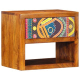 Bedside Cabinet Brown 40 x 35 x 35 cm Solid Acacia Wood 4016515