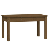 Garden Bench Honey brown Solid pine wood 80x44x45 cm Durable 824000