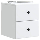 Wall-Mounted Bedside Cabinet 2 pcs White 34.5 x 33 x 40 cm 899146