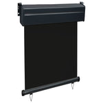Balcony Side Awning 65x250 cm Black 48400