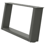 Coffee Table Legs U-Shaped 2 pcs Anthracite 60x cm Steel 4012750
