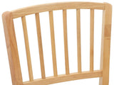 Dining Chairs 2 pcs Natural 50 x 52.5 x 91 cm Solid Rubber Wood 42020450