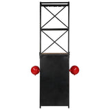 247871 Tractor Wine Cabinet 49x31x172 cm Solid Mango Wood