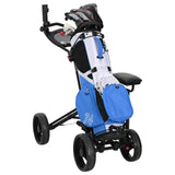 Golf Trolley with Seat Black Aluminium Foldable 42033589