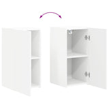 TV Cabinet Set 6 pcs White Engineered Wood 3409105