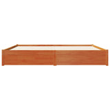 Bed Frame with Drawer Wax Brown 180 x 200 cm Solid Pine Wood 3422720