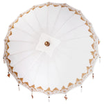 Balinese Parasol Cream 180-190 cm Cotton, solid wood 3356889